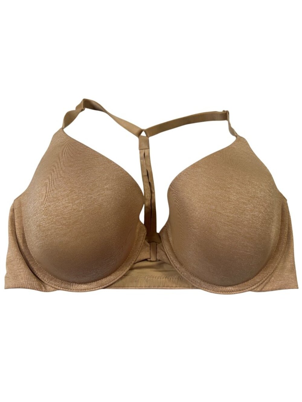 Victoria's Secret Size 34C Nude T-Back Lightly Lined Bra Adjustable Straps